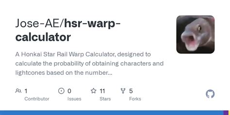 HSR Warp Calculator.
